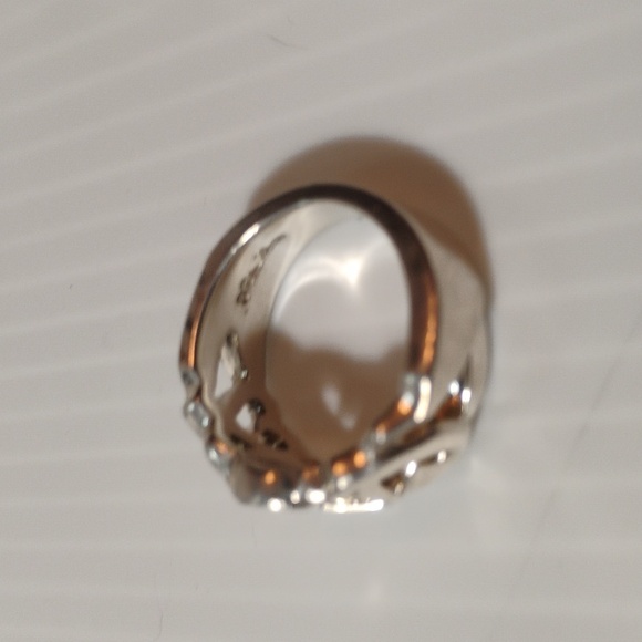 TIFFANY & CO. Paloma Picasso Sterling Silver Vintage Loving Heart Ring Sz 4.75/5 - Picture 5 of 7